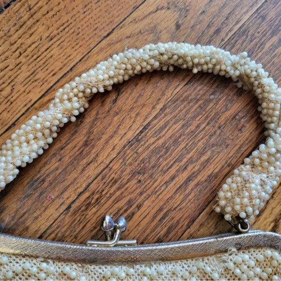 Vintage Beaded Pearl Clasp Closure Handbag - Picture 2 of 10